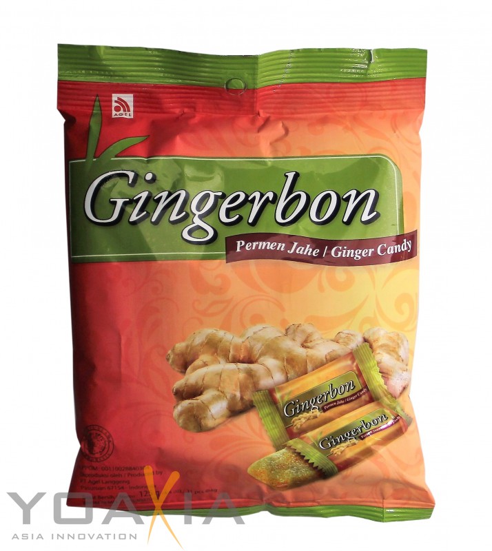 [ 125g ] AGEL Ingwer Bonbons / Gingerbon / Ginger Sweets Knabbereien